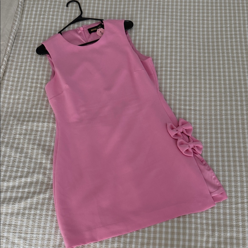 Fashion Nova Luxe Pink Mini Dress